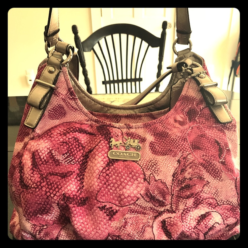 Coach Pink Hobo Medium Bag